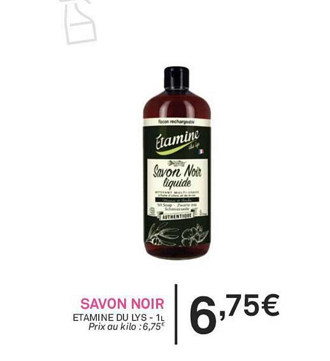 savon noir étamine du lys