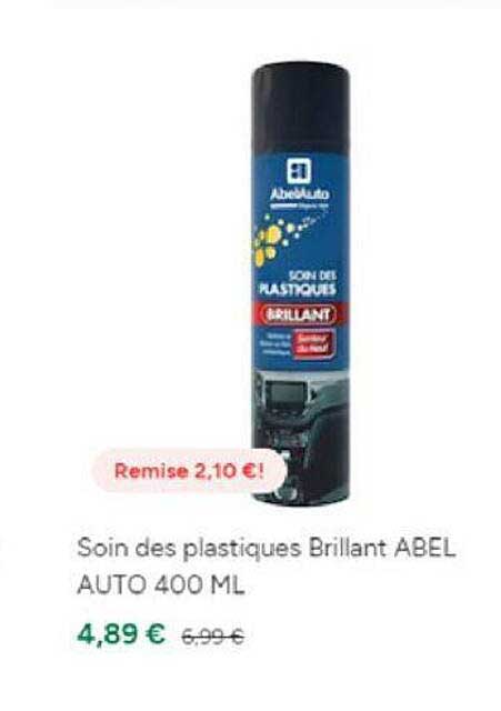soin des plastiques brillant abel auto