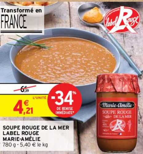 soupe rouge de la mer label rouge marie-amélie
