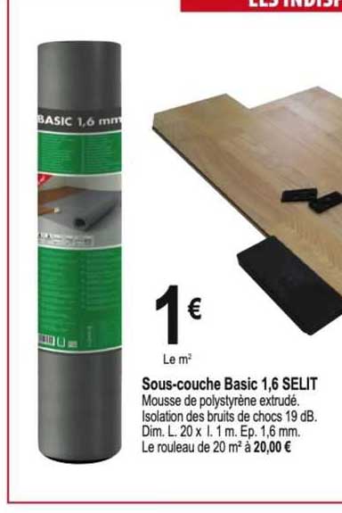 sous-couche basic 1,6 selit