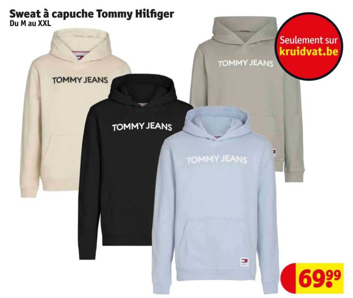 sweat à capuche tommy hilfiger
