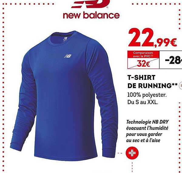 t-shirt de running new balance