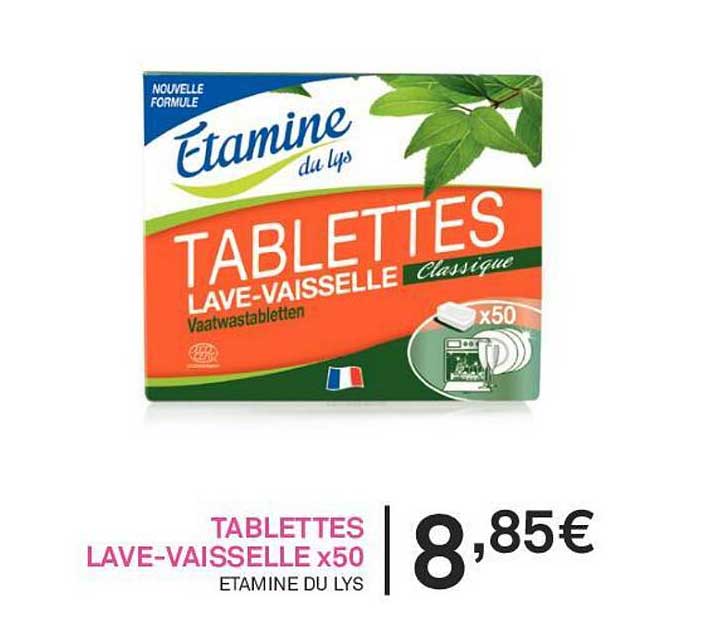 Tablettes Lave-vaisselle X50 étamine Du Lys