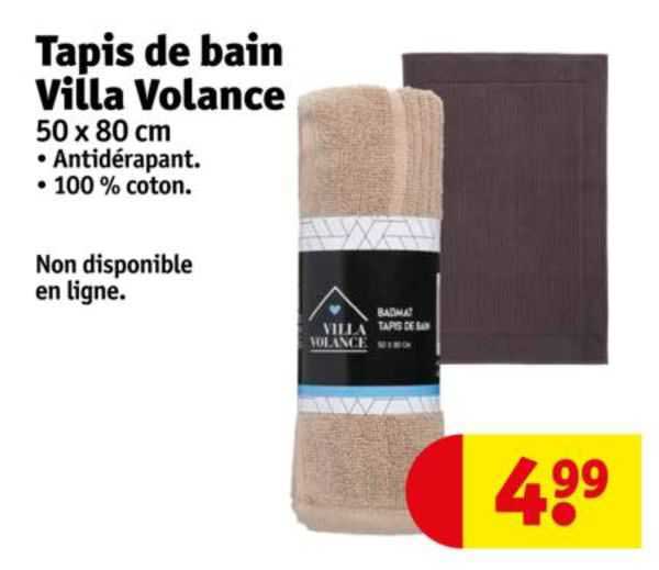 tapis de bain villa volance