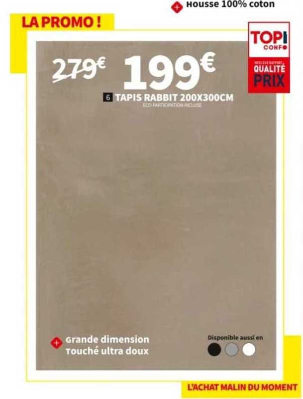 tapis rabbit 200 x 300 cm