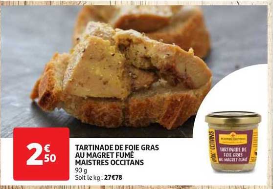 tartinade de foie gras au magret fumé maistres occitans