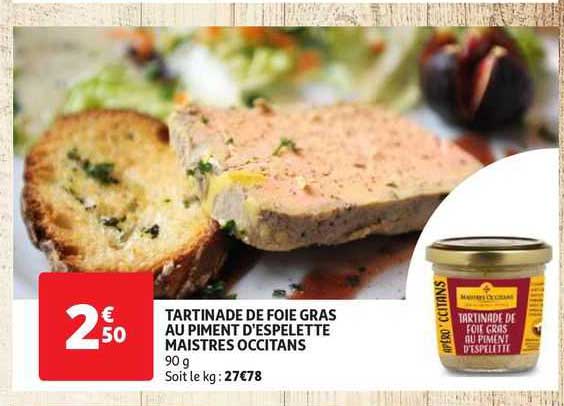 tartinade de foie gras au piment d'espelette maistres occitans