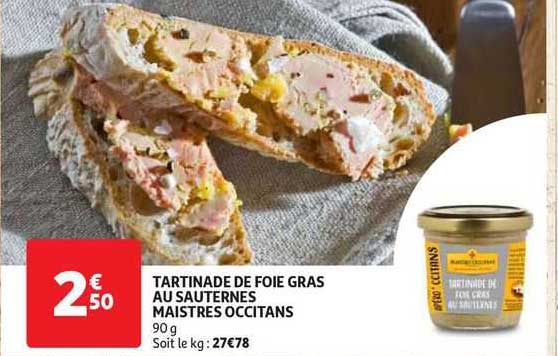 tartinade de foie gras au sauternes maistres occitans