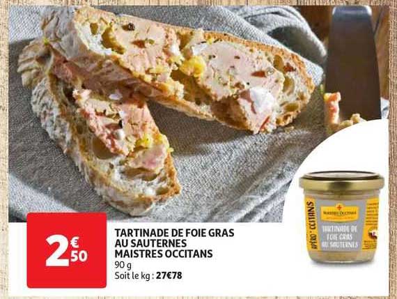 tartinade de foie gras au sauternes maistres occitans