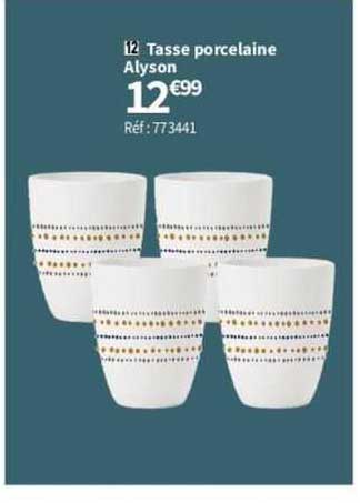 tasse porcelaine alyson