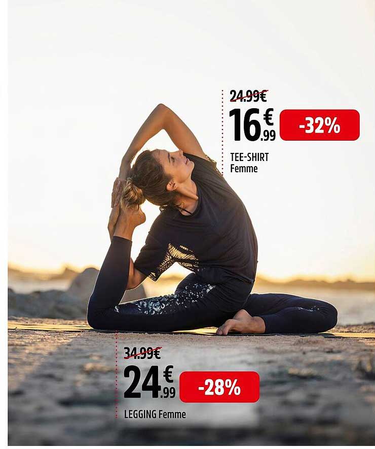 tee-shirt femme, legging femme