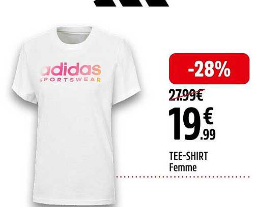 tee-shirt femme adidas