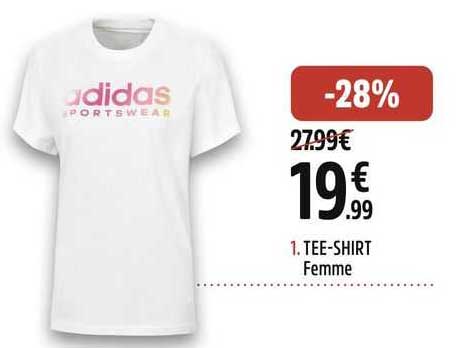 tee-shirt femme adidas