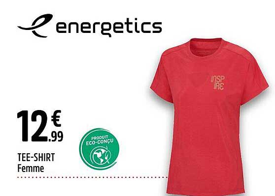 tee-shirt femme energetics