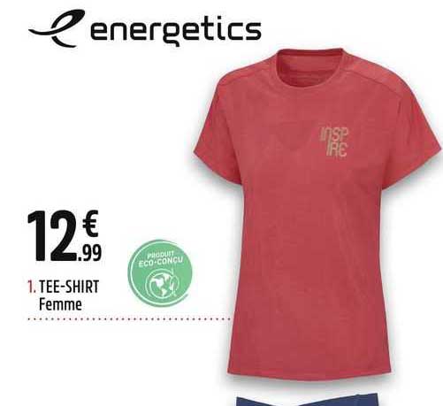 tee-shirt femme energetics