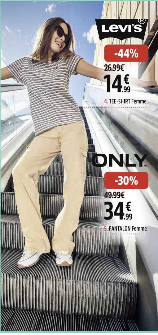 tee-shirt femme levi's, pantalon femme only
