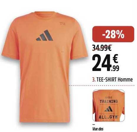 tee-shirt homme adidas