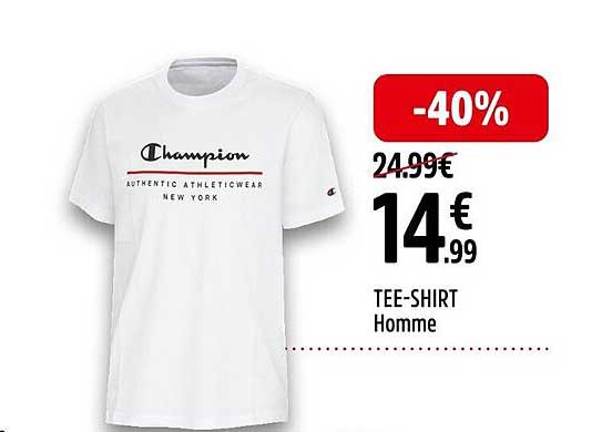 tee-shirt homme champion