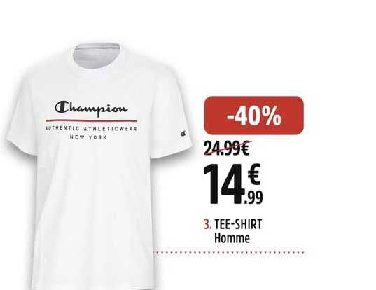tee-shirt homme champion
