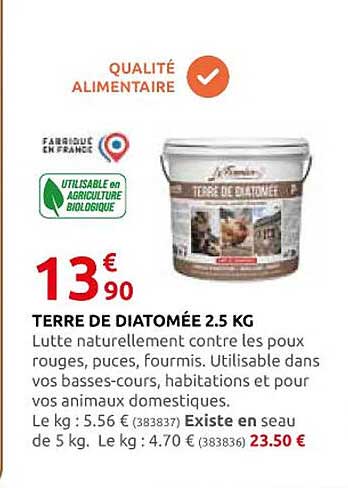 terre de diatomée 2.5 kg