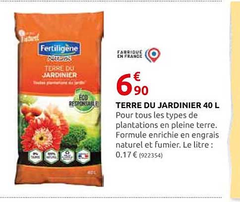 Terre Du Jardinier 40 L
