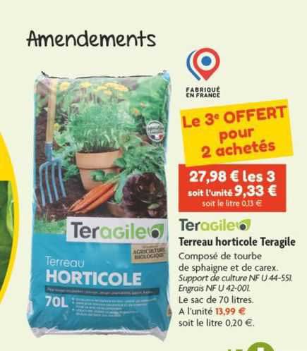 terreau horticole teragile