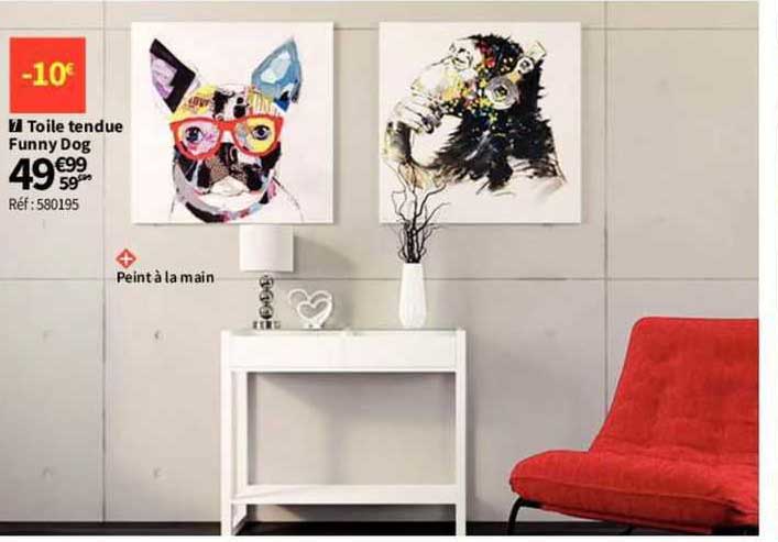 toile tendue funny dog