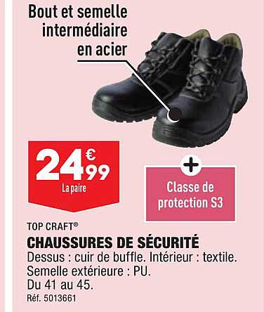 Top Craft Chaussures De Sécurité