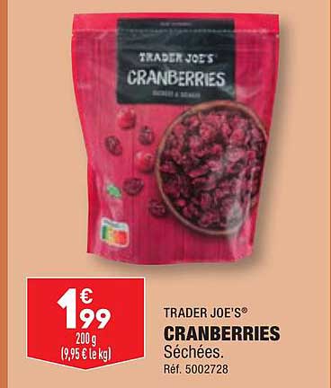 trader joe's cranberries