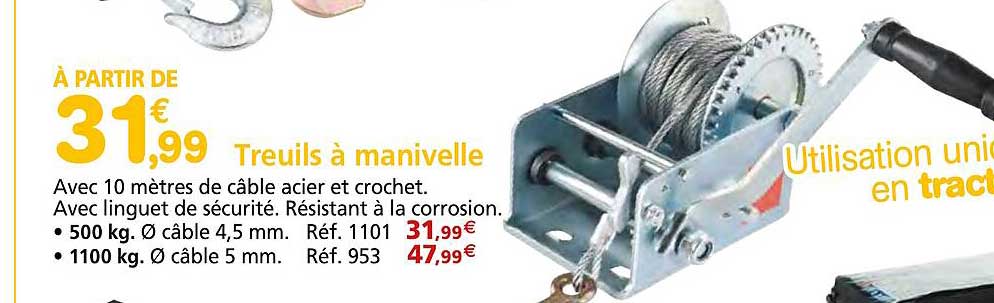 treuils à manivelle
