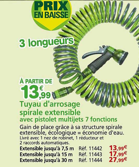 Tuyau D'arrosage Spirale Extensible