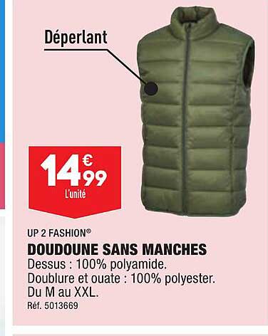 up 2 fashion doudoune sans manches