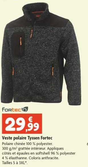 veste polaire tyssen fortec