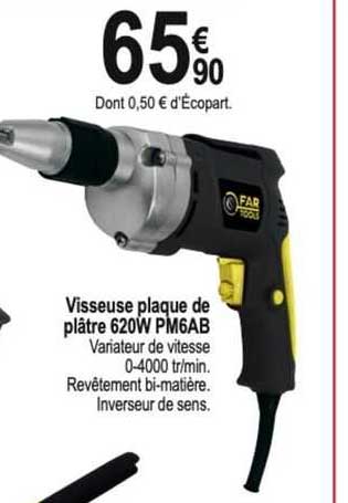 visseuse plaque de plâtre 620w pm6ab
