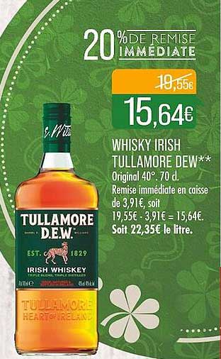 whisky irish tullamore dew