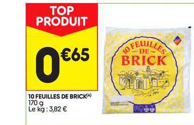 10 feuilles de brick