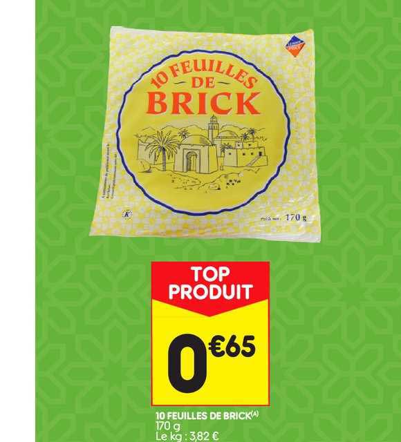 10 feuilles de brick