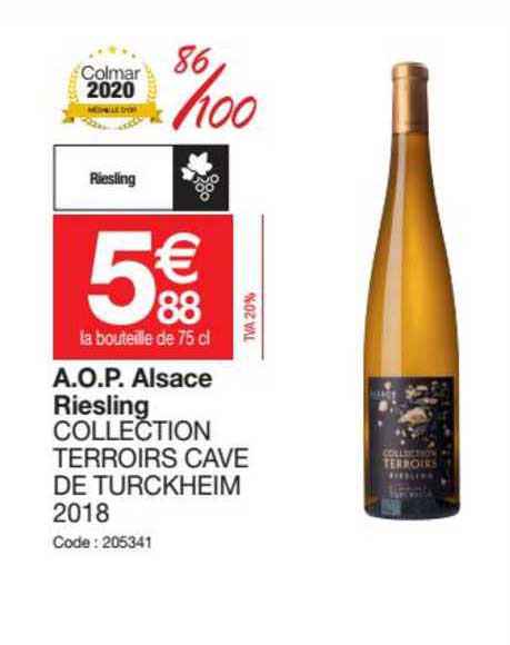 a.o.p. alsace riesling collection terrois cave de turckheim 2018