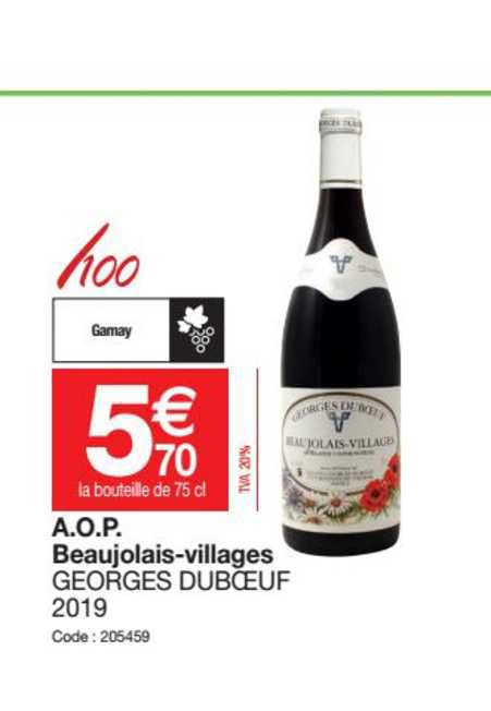 a.o.p. beaujolais-villages georges dubœuf 2019