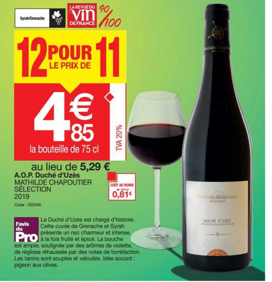 a.o.p. duché d'uzès mathilde chapoutier sélection 2019