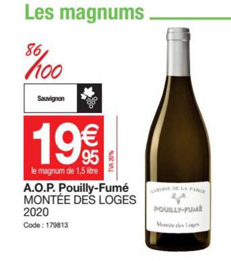 a.o.p. pouilly-fumé montée des loges 2020