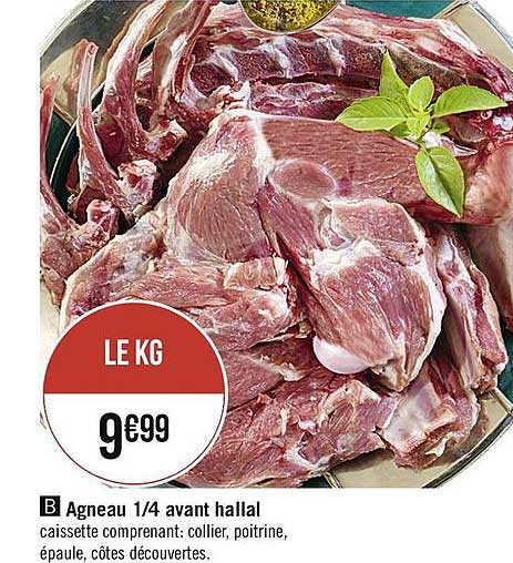 agneau 1-4 avant halal