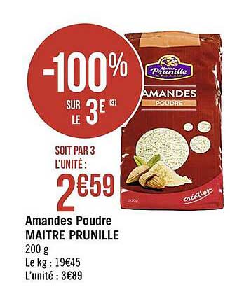 amandes poudre maître prunille