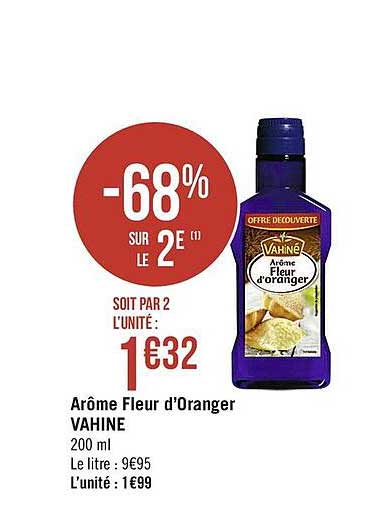 arôme fleur d'oranger vahiné