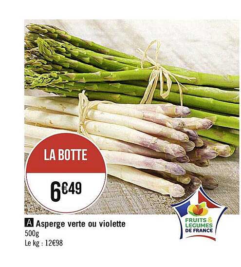 asperge verte ou violette