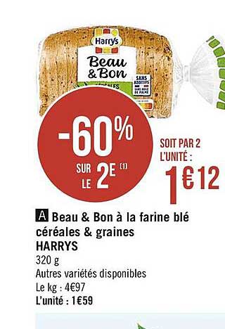 beau & bon à la farine blé céréales & graines harrys