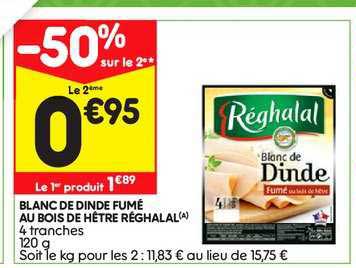 Blanc De Dinde Fumé Au Bois De Hêtre Réghalal