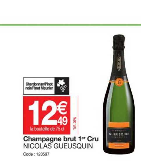 champagne brut 1er cru nicolas gueusquin