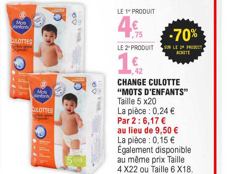 change culotte "mots d'enfants"