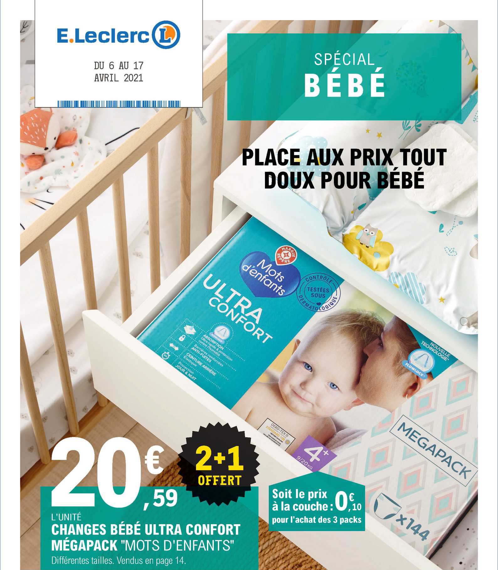 changes bébé ultra confort mégapack "mots d'enfant